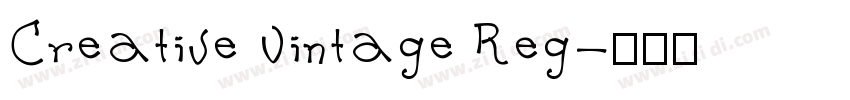 Creative Vintage Reg字体转换